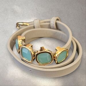 Chalcedony Wrap Bracelet